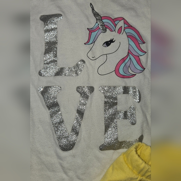 5T Unicorn Love Tank Top and Shorts Bundle - Picture 2 of 2